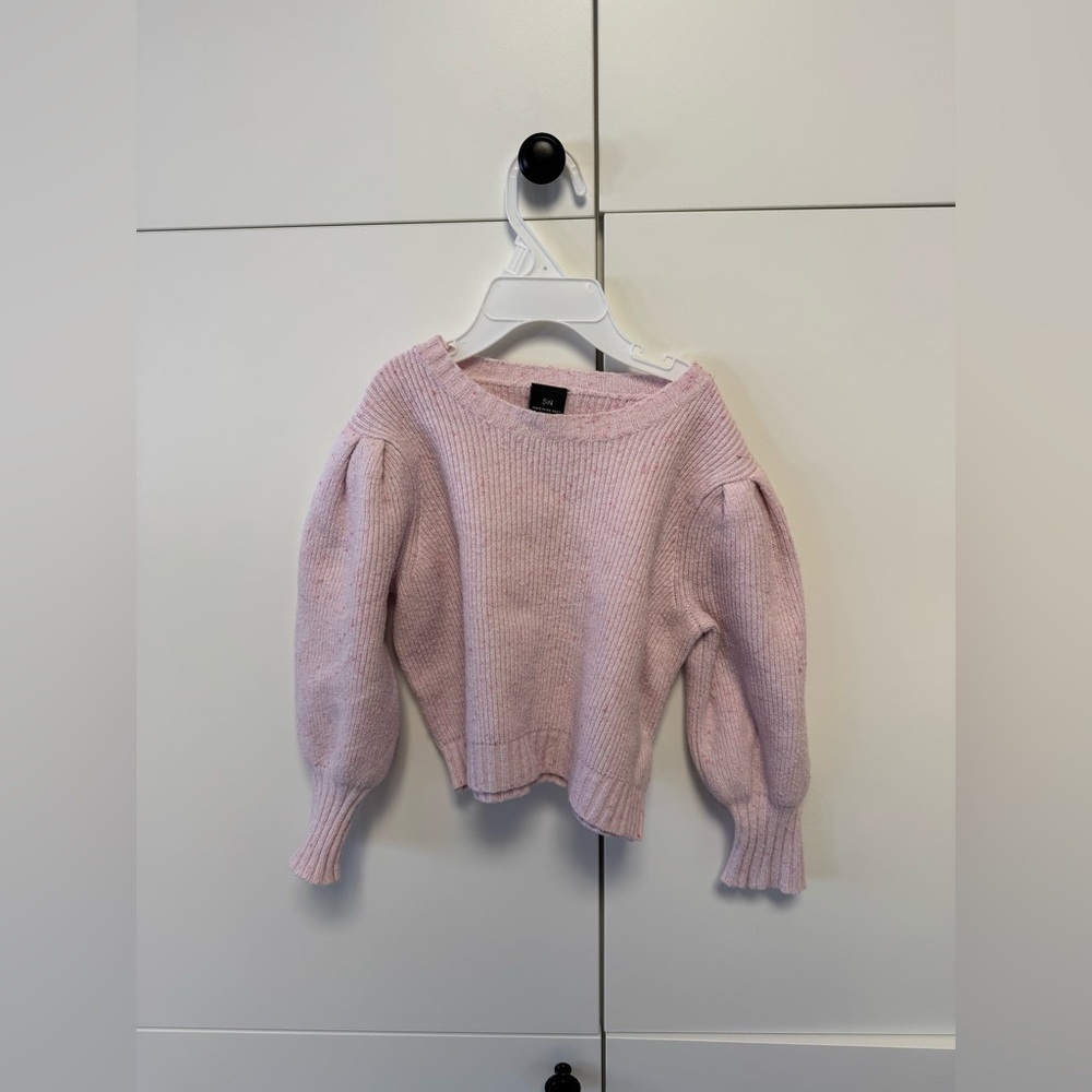 Something Navy Baby Girl Pink Sweater. Size 24 months.